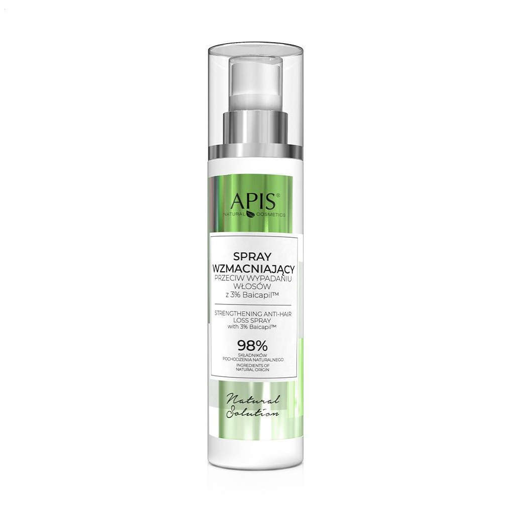 Зміцнювальний спрей для волосся Apis Natural Cosmetics Natural Solution проти випадіння, 150 мл